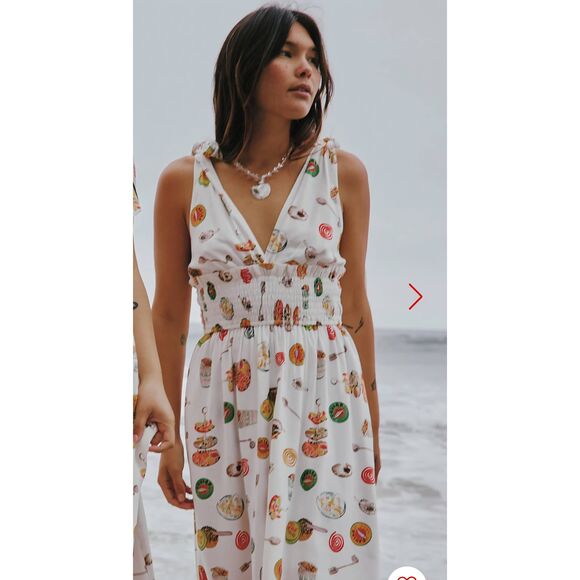 Lisa says Gah Monroe Dress in Caviar Dreams White sz Small - Picture 1 of 4